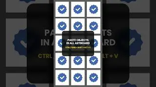 Paste objects in all artboard #photoshop