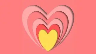 Inkscape Tutorial for Beginners : How to add paper cut effect | Barbie Heart Design svg |