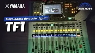 Mezcladora de audio digital marca Yamaha modelo TF1
