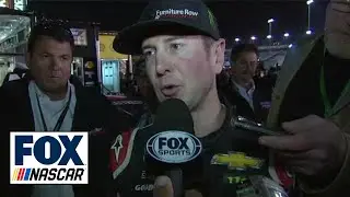 Kurt Busch gets an earful from Stewart after restart