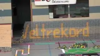 German domino record 2010 with 446,514 dominoes (Part 2 of 2)