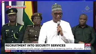 The screening exercise will be down in tense to avoid overcrowding - Muntaka Mohammed-Mubarak.
