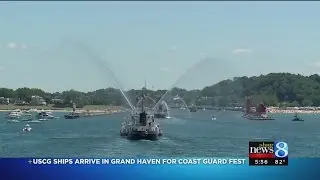 USCG ships arrive in Grand Haven for Coast Guard Fest