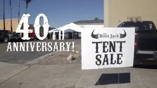 The Boot Jack 40th Anniversary Tent Sale! Sept 2016