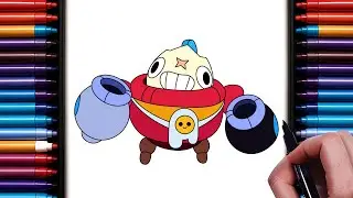 How to Egg Xplosive Tick From Brawl Stars | New Tick Skin | Step-by-Step Drawing Tutorial