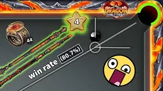 Level 4 😨 Rings 44 win rate 80.7% 🤯 Dragon Win Streak 8 ball pool