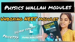 physics wallah modules|| NEET study material yakeen batch unboxing