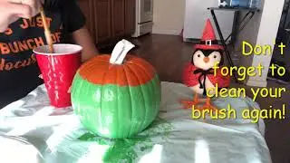 Pumpkin Painting! Frankenstein Monster Face
