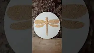 Create a stunning 3D dragonfly artwork with texture and shine! ✨