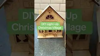 DIY Light-up Christmas Village