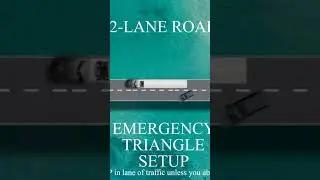 This Is How You Place Emergency Triangles #shorts #trucking #emergency #tipsandtricks #truck #driver