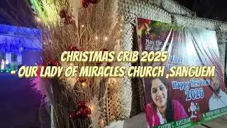 Christmas Crib Goa 2025 ✨ | Our lady of miracles church -Sanguem | Goan Festive Vibes 🎄