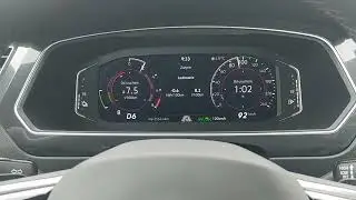 VW Tiguan hybryda plugin – spalanie przy 120km/h