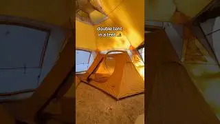 Tent in a tent 🏕️ Drone 500 Setup  #BeehiveCamping #Drone500