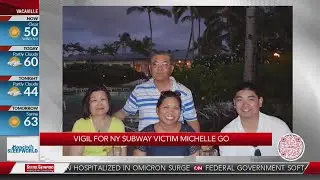 Vigil for NY subway victim Michelle Go