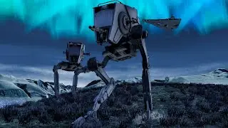 Star Wars: Battlefront 2 (2005 Remaster) - Naboo Plains Winter Night - Empire side
