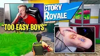Tfue WON a SOLO while getting a TATTOO on STREAM *INSANE*