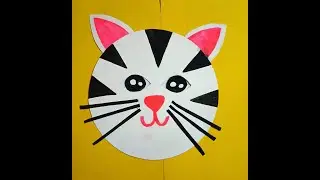 DIY Paper Craft of Cat Face Mask