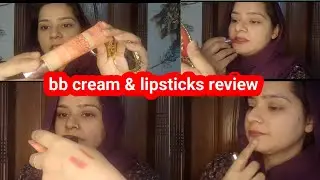 BB cream & lipsticks shades review . Christine lipsticks shadeswhich #lipstick #makeup