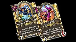 Rock Rock Elemental Gameplay #hearthstonebattlegrounds