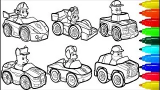 PAW PATROL By Cars Coloring Pages | Colouring Pages for Kids