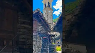 🛑 A unique Swiss village in the mountains #shorts #switzerland #nature #alps #abba