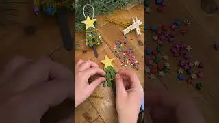 Cute & Easy DIY Clothespin Christmas Tree Ornaments Tutorial | Christmas | Ornament | Decor