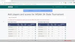 NHSGA Scoring Software Demo