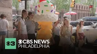 Crowds enjoy a treat at annual Reading Terminal Market's Ice Cream Festival in Philadelphia