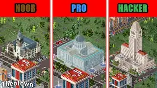 TheoTown | Noob vs. Pro vs. Hacker - City Hall Department Area