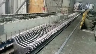 lead anode plate casting machine is start good working in smelter