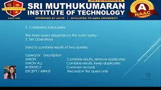 CS3492-Database Management Systems Part - 2