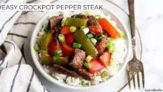 Easy Crockpot Pepper Steak