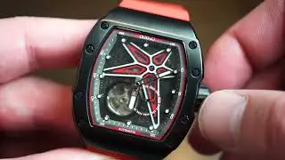 OLTO 8 Starburst Watch Review   Lumed Star Dial :D
