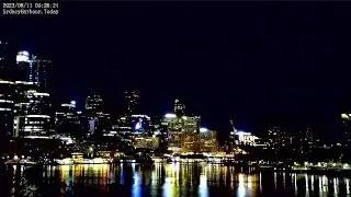 Friday night in the beautiful city. This is Sydney Harbour Australia LIVE Cam 25-8-2023