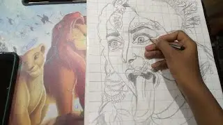 Kali mata drawing shading