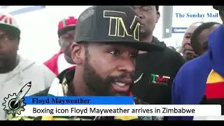 Boxing icon Flyod Mayweather arrives in Zimbabwe