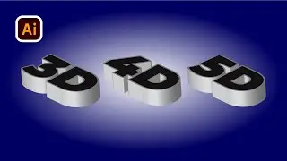Create a 3D Text Effect Design with Adobe Illustrator | Tips & Experience Share #3DText #3d
