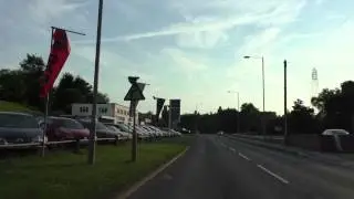 Driving Along Bromyard Road A44 & Tudor Way, Worcester, Worcestershire, England 22nd June 2014