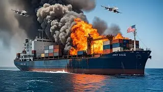 30 Minutes Ago! A US Strike Destroyed a Russian Cargo Ship, Here's What Happened