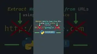 How to Extract Website Name from URLs Using Python's Slice Function? #programming #coding #python