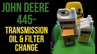 John Deere 445 Transmission Transaxle Oil Change Tuff Torq
