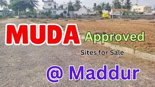 MUDA Approved Sites for sale in Maddur 98452 66226/99642 82555