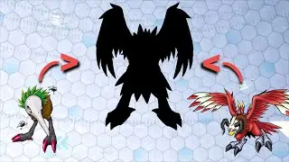 Kiwimon and Aquilamon Evolution - Winged Kiwimon!