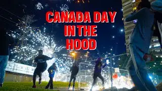 Canada day in the hood! 🇨🇦🧨