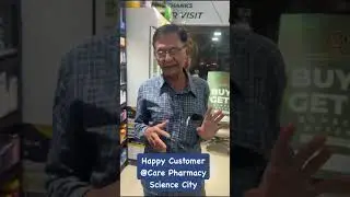 Satisfied Customer at Care Pharmacy Science City Store #pharmacy #medical #customerservice #happy