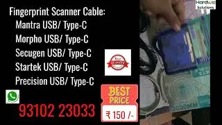 Fingerprint Scanner Cables Replacement | Mantra  Cable, Morpho Cable, Secugen, Startek, Precision
