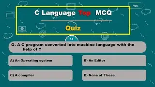 C language basic MCQ |  C mcq question and answers | top MCQ's in C | C MCQ | Part 1 MCQ
