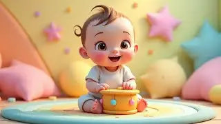 Dubi Dubi Dum Dum 🥁 | Super Fun Baby Drum Song| #Kids Playtime Rhythm. 