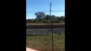 Fast moving via rail train at memory junction